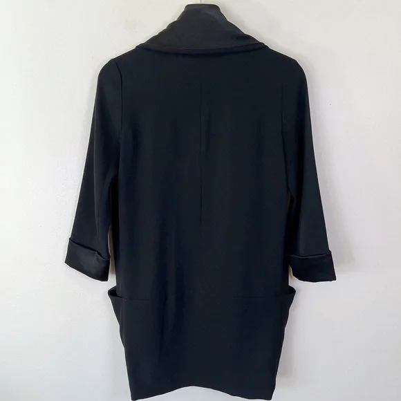 Aritzia Wilfred CHEVALIER JACKET Open Front Black Blazer - Picture 13 of 13